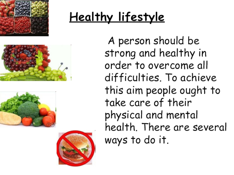 Реферат Healthy Lifestyle
