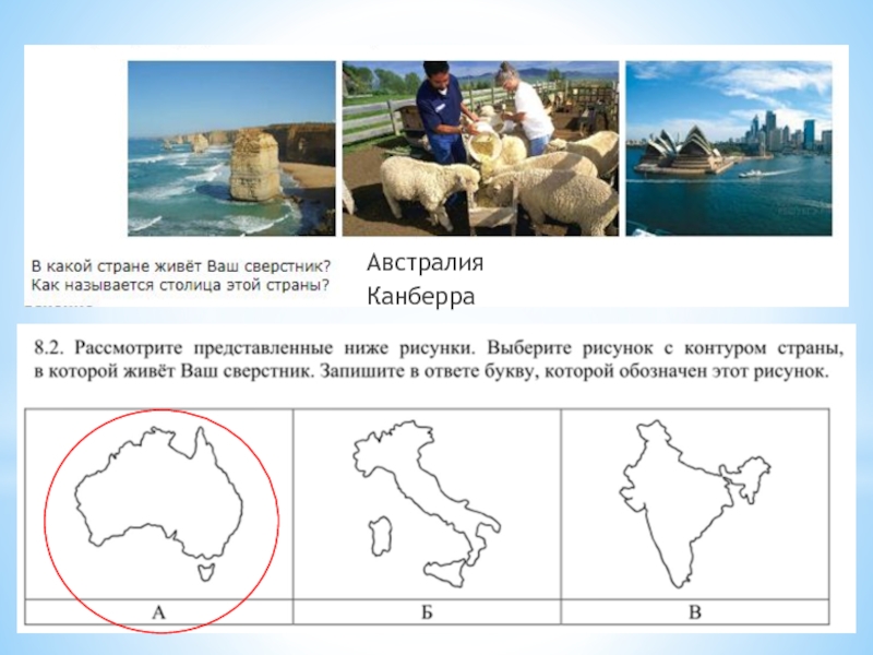 Рассмотрите представленные ниже рисунки выберите рисунок с контуром страны в которой живет ваш впр