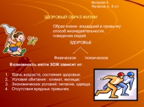 Презентация обучающихся ЗДОРОВЫЙ ОБРАЗ ЖИЗНИ