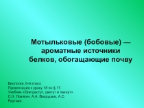 Презентация по биологии на тему:Систематика.Семейство Мотыльковые 6 класс