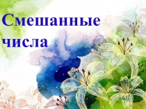 Презентация по математике на тему: Смешанные числа (5 класс)