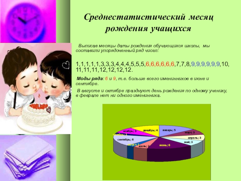 Статистический проект класса