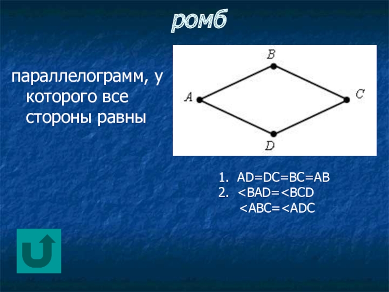 Параллелограмм ромб 1. Ромб это параллелограмм. Ромб у которого все стороны равны. Ромб у которого стороны не равны. Ромб это параллелограмм у которого все стороны равны.