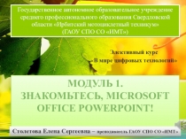 Занятие элективного курса. Работа с презентацией.