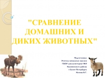 Презентация по окружающему миру на тему Сравнение диких и домашних животных