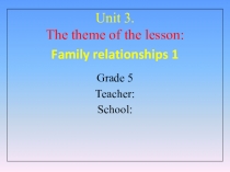 Презентация по английскому языку