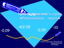 Презентация к открытому уроку по математике 6 класс на тему: Сложение и вычитание рациональных чисел