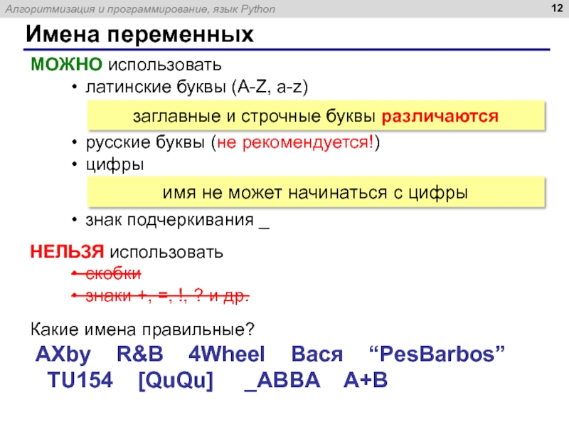 Проект по информатике программирование на питоне