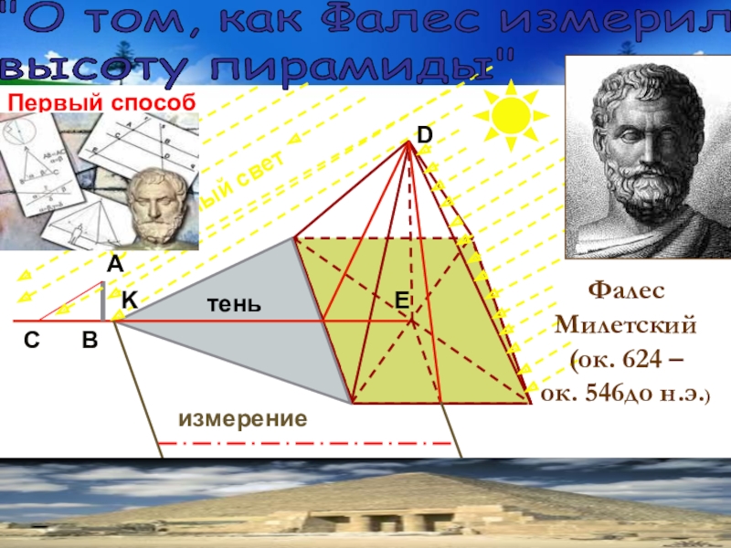 Фалес милетский великий геометр строитель астроном презентация