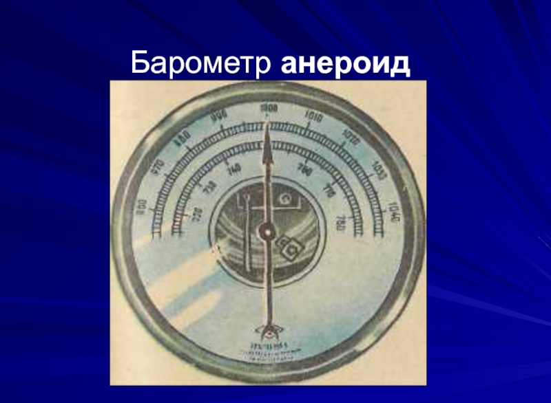 Барометр анероид физика 7 класс презентация