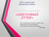 Дизайн-проект пришкольного участка Цветовые лучи