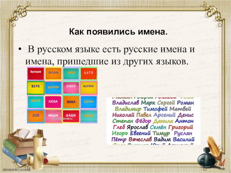 Русский язык существует с века. Имена в русском языке. Как появились имена. Русские имена. Как появились русские имена.