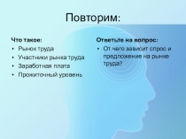 Презентация Занятость и безработица, урок 2