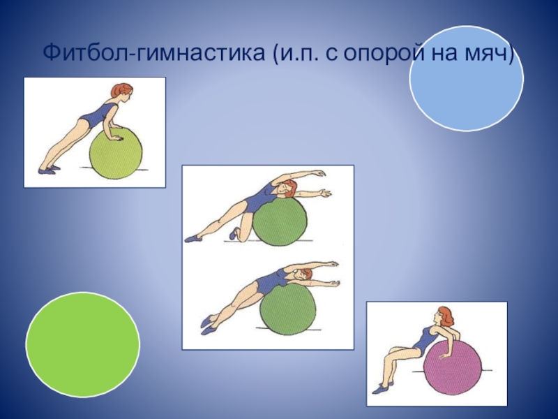 Комплекс упражнений с фитболом для детей с картинками