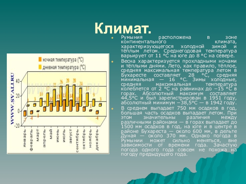 Румыния презентация по географии