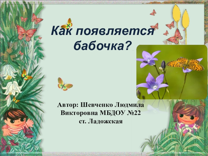 Презентация Мультимедийная презентация Как появляется бабочка?