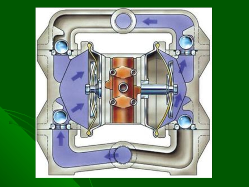 Диафрагменный насос схема
