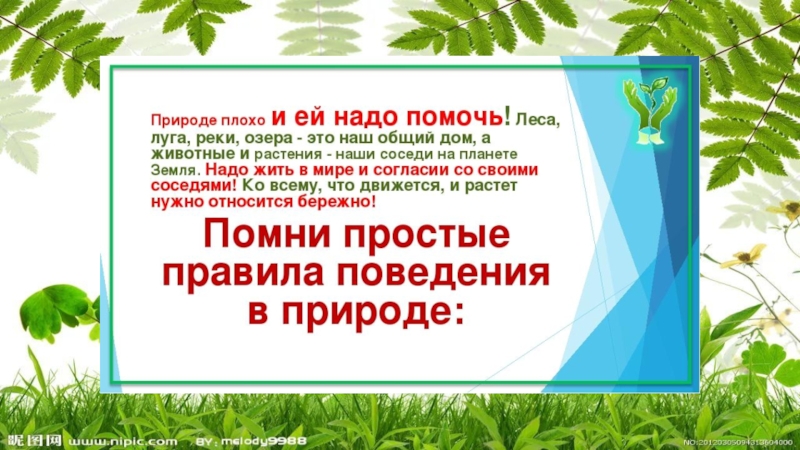 ПРЕЗЕНТАЦИЯ К КЛАССНОМУ ЧАСУ 1 КЛАСС НА ТЕМУ ПРИРОДА И МЫ