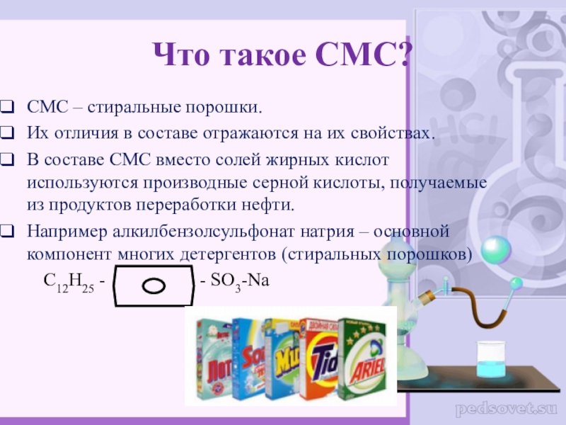 Состав смс схема