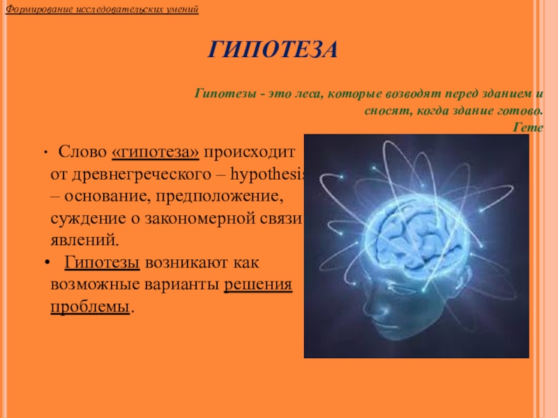 Предположение о связи явлений. Гипотеза. Гипотеза происходит от. Гипотеза фото для презентации. Гипотеза слово.