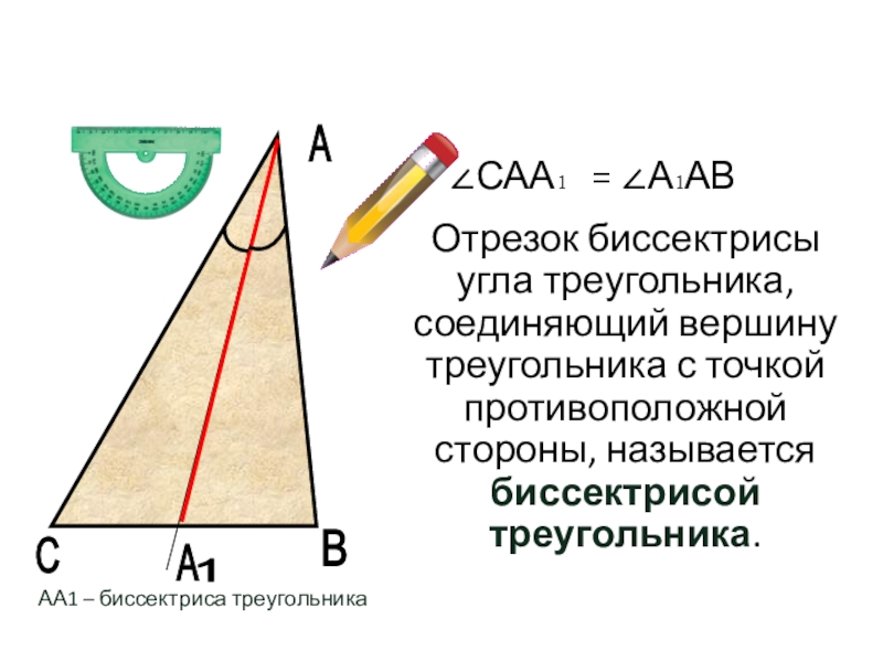 Биссектриса проведенная из вершины угла