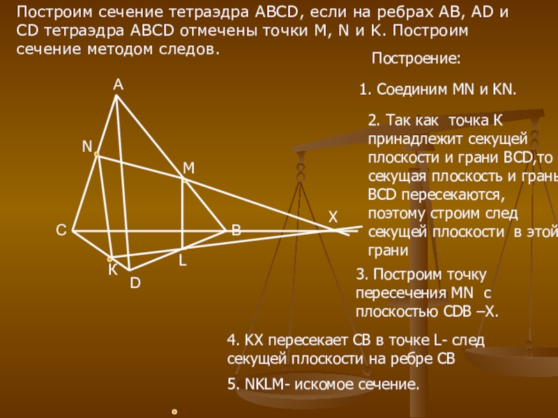 Изобразите тетраэдр и постройте сечение. Построение сечений тетраэдра. Как построить сечение тетраэдра. Алгоритм построения сечения тетраэдра. Построение плоскостей в тетраэдре.