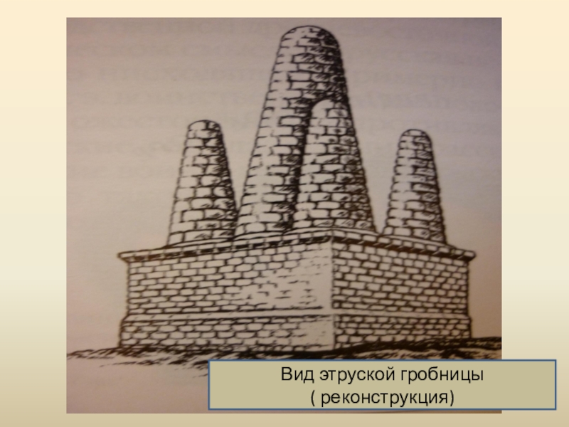 Архитектура гробниц и мавзолеев рима с этрусскими образцами