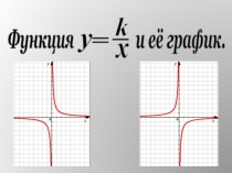 Презентация График функции y=k/x