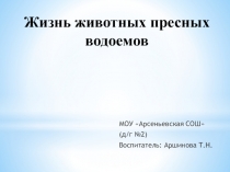 Жизнь животных пресных водоемов