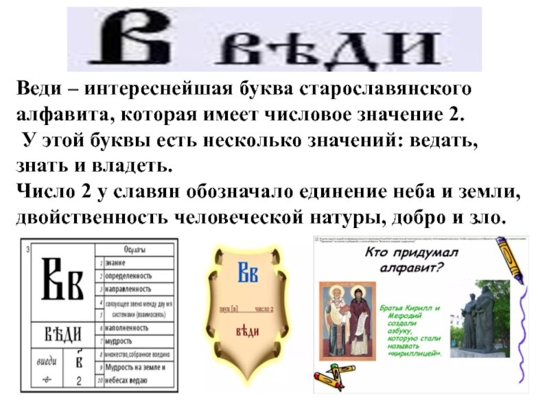 Буква вести. Буква веди. Буква веди в старославянской азбуке. Буква веди значение. Веди буква кириллицы значение.