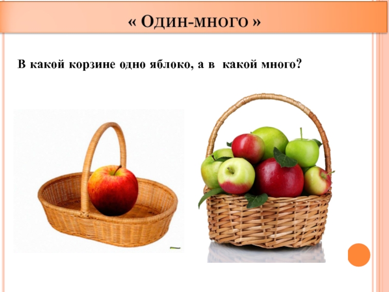 Много меньше. Один много презентация. Один много яблоко. Понятие один много. Понятие много мало.