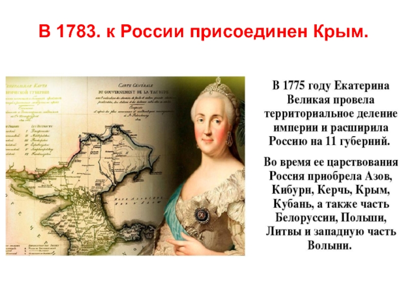 Карта 1783 года