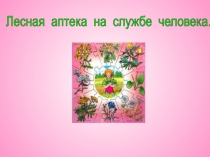 Презентация Лесная аптека на службе человека