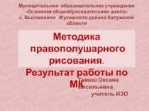 Презентация Методика правополушарного рисования. Результат работы по МК