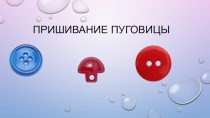 Презентация по технологии Пуговица