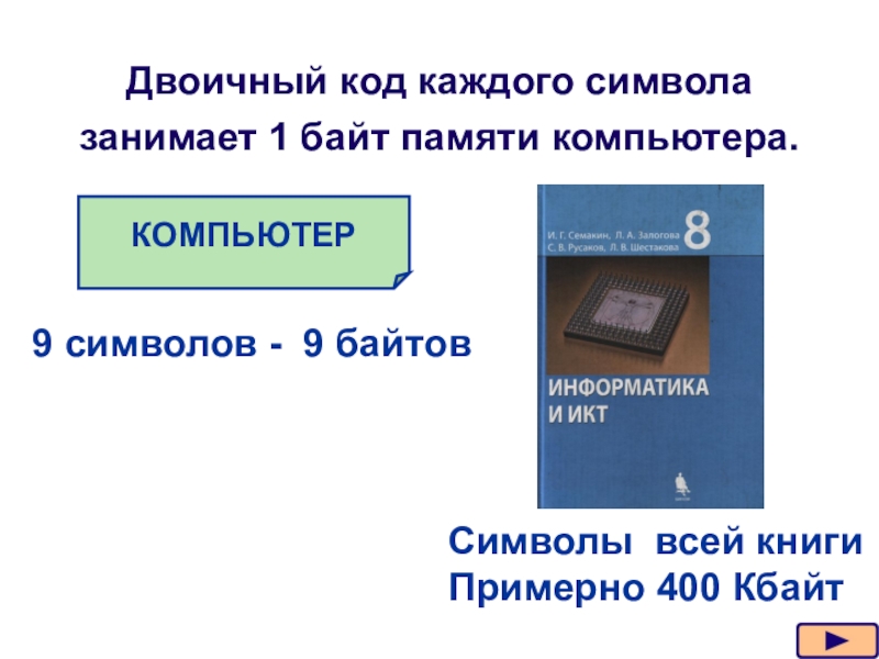 Сколько памяти компьютера требуется для двоичного кодирования цветного рисунка 256 цветов размером