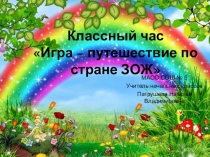 Классный час на тему:Здоровый образ жизни