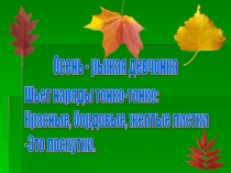 Презентация к уроку ИЗО Осень
