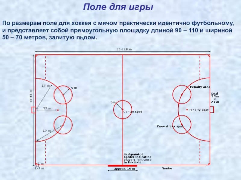 Сколько метров каток. Размеры хоккейной площадки для хоккея с мячом. Размер поля для хоккея с мячом. Хоккей поле Размеры. Размеры хоккейного поля стандарт.