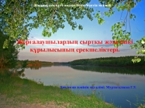 Жорғалаушылардың сыртқы және ішкі құрылысының ерекшеліктері