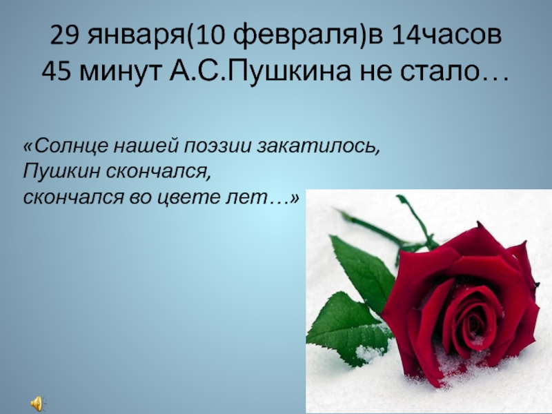 Солнце нашей поэзии закатилось. Солнце русской поэзии закатилось. Солнце русской поэзии закатилось кто сказал.