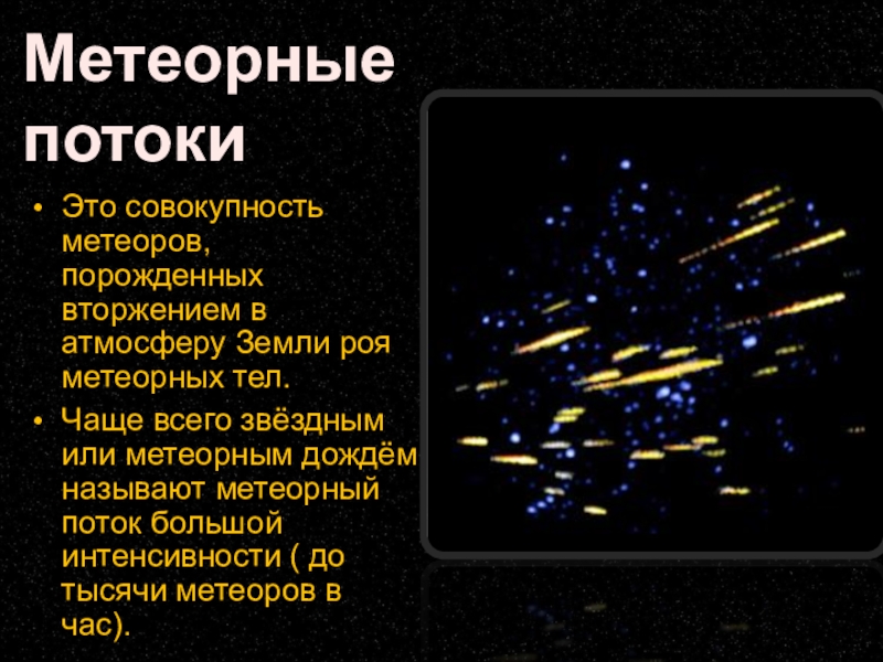 Метеоры презентация по астрономии