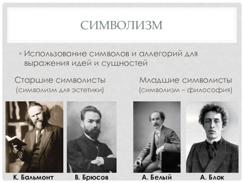 Символизм век. Старшие и младшие символисты. Символизм представители. Главные представители символизма. Основоположник символизма.