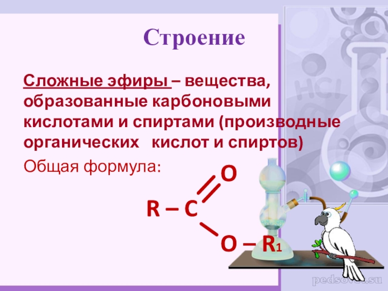 Сложные эфиры это органические соединения