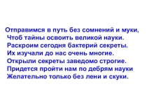 Презентация 5 класс Бактерии