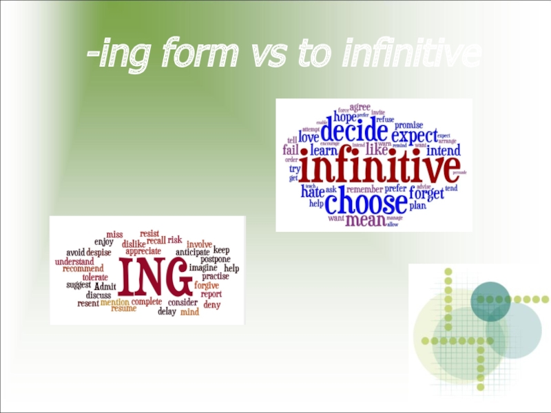 Ing form. Agree ing form. Ing form ga misollar.