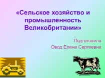 Презентация по иностранному языку Промышленность и сельское хозяйство Великобритании