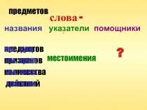 Презентация по русскому языку на тему Слова-помощники (3 класс)