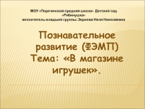 В магазине игрушек