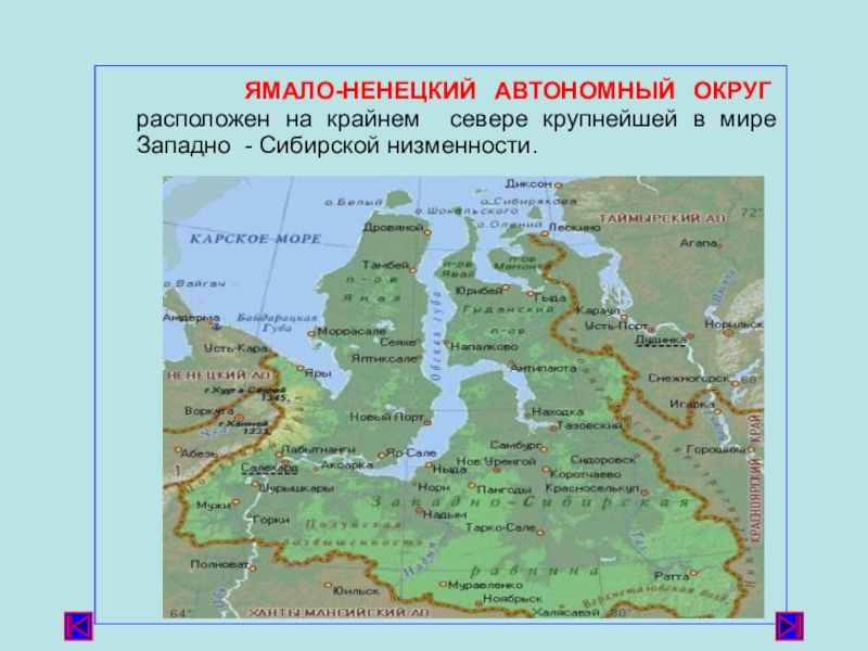 Ямало ненецкий автономный округ какой регион россии